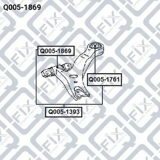 Сайлентблок Q-fix Q0051869