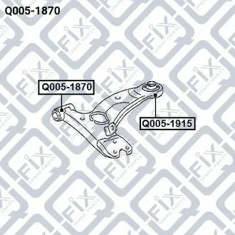 Сайлентблок Q-fix Q0051870