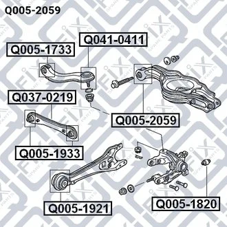САЙЛЕНТБЛОК ЗАДНЕГО РЫЧАГА Q-fix Q0052059