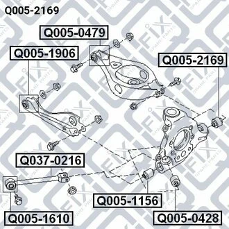 САЙЛЕНТБЛОК ЗАДНЕЙ ЦАПФИ Q-fix Q0052169