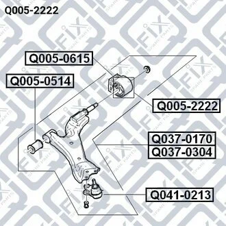 Сайлентблок Q-fix Q0052222