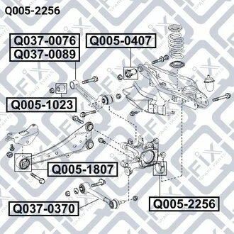 САЙЛЕНТБЛОК ЗАДНІЙ ЦАПФІ Q-fix Q0052256