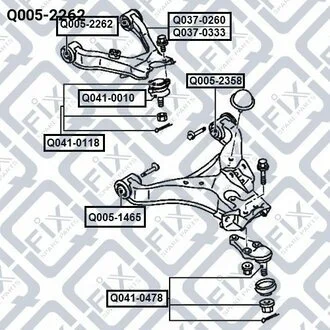 Сайлентблок Q-fix Q0052262