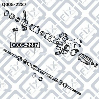 САЙЛЕНТБЛОК РУЛЬОВОЇ РІЙКИ TOYOTA RAV4 ACA2 2000-2005 Q-fix Q005-2287 (фото 1)