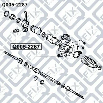 САЙЛЕНТБЛОК РУЛЬОВОЇ РІЙКИ TOYOTA RAV4 ACA2 2000-2005 Q-fix Q005-2287