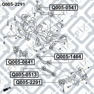 САЙЛЕНТБЛОК ЗАДН ПРОДОЛЛ ВАЖИЛЯ MAZDA CX-7 ER 2006- Q-fix Q0052291 (фото 1)