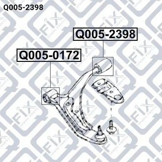 САЙЛЕНТБЛОК ЗАДНИЙ ПЕРЕДНЕГО РЫЧАГА Q-fix Q0052398