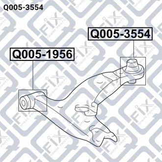 Сайлентблок заднього переднього важеля Q-fix Q0053554 (фото 1)