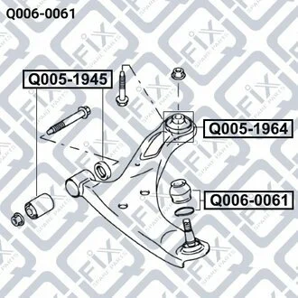 ПЫЛЬНИК ОПОРЫ ШАРОВОЙ НИЖН РЫЧАГА SUZUKI GRAND VITARA 2006-2014 Q-fix Q0060061