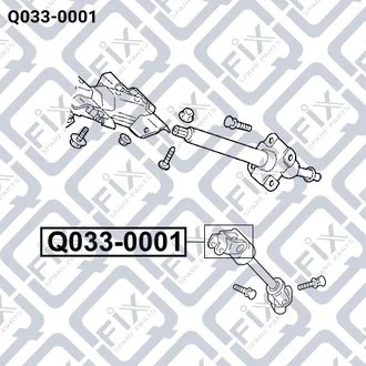 ХРЕСТОВИНА РУЛІВ ВАЛА 16X39 TOYOTA CAMRY ACV3/MCV3 2001-2006 Q-fix Q033-0001 (фото 1)