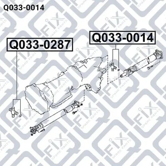 КРЕСТОВИНА КАРДАННОГО ВАЛА Q-fix Q0330014