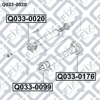 КРЕСТОВИНА КАРДАННОГО ВАЛА Q-fix Q0330020
