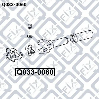 КРЕСТОВИНА КАРДАННОГО ВАЛА Q-fix Q0330060