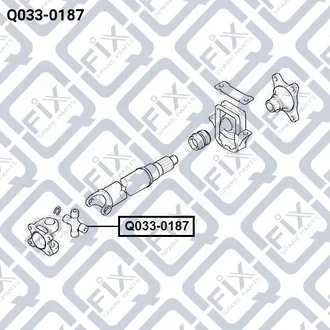 КРЕСТОВИНА КАРД ВАЛА HYUNDAI HD-65/HD-72 (UB) 1998 Q-fix Q0330187 (фото 1)