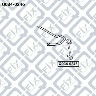 ТЯГА СТАБ-РА ЗАДН TOYOTA COROLLA 87-97/CARINA II/E 87- Q-fix Q034-0246