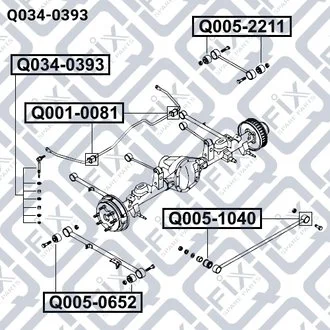 ТЯГА СТАБ-РА ЗАДН SSANG YONG REXTON II 2006-2012 Q-fix Q034-0393