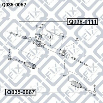 НАКІННИК РУЛЬОВИХ ТЯГ CHEVROLET CRUZE (J300) 2009- Q-fix Q035-0067 (фото 1)