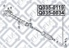 НАКОНЕЧНИК РУЛЕВЫХ ТЯГ R TOYOTA COROLLA CE120/NZE12#/ZZE12# 2000-2008 Q-fix Q035-0119 (фото 3)