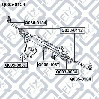 НАКОНЕЧНИК РУЛЕВЫХ ТЯГ R SSANG YONG KYRON 2005-2012 Q-fix Q0350154