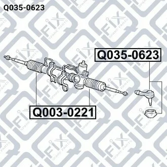 НАКОНЕЧНИК РУЛЕВОЙ Q-fix Q0350623