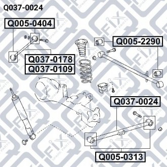 ТЯГА НИЖНЯЯ ЗАДНЕГО МОСТА 4872035061 TOYOTA / LEXUS Q-fix Q037-0024