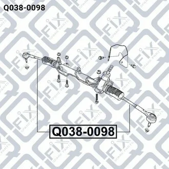 ТЯГА РУЛІВ РІЙКИ CHRYSLER VOYAGER IV 2001-2007 Q-fix Q038-0098