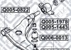 ОПОРА КУЛЬОВА ПЕРЕДНЬ НИЖНИЙ ВАЖАР MITSUBISHI CARISMA DA 1995-2003 Q-fix Q041-0030 (фото 3)