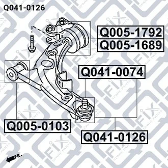 ОПОРА ШАРОВАЯ Q-fix Q0410126