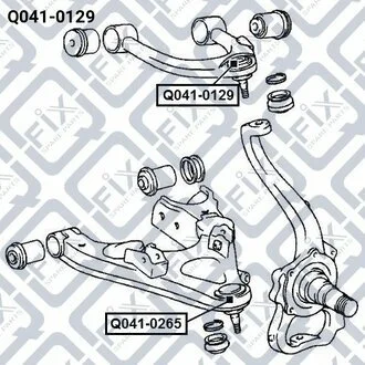 Опора кульова переднього верхнього важеля 4861060030 TOYOTA / LEXUS Q-fix Q0410129