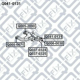 ОПОРА ШАРОВАЯ НИЖН NISSAN PATHFINDER R51M 2005- Q-fix Q0410131