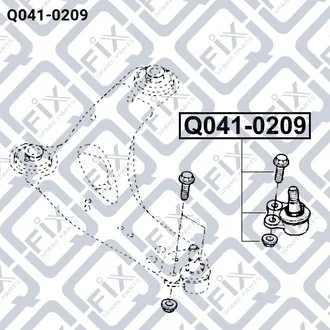 ОПОРА ШАРОВАЯ ПЕРЕДН НИЖН РЫЧАГА D 18 RENAULT TRAFIC II /NISSAN PRIMASTAR/OPEL VIVARO A 1.9D-2.5D 03.01- Q-fix Q0410209