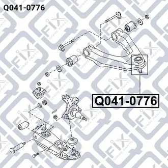 Опора кульова верхня Q-fix Q041-0776 (фото 1)