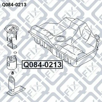 Фільтр паливний NISSAN ALMERA N16 1.5 00-/ MAXIMA CA33 2.0/3.0 00- Q-fix Q0840213