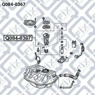 ФИЛЬТР ТОПЛИВНЫЙ HONDA ACCORD 2.0/2.4 03- Q-fix Q084-0367