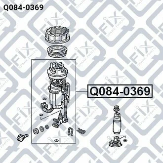 ФИЛЬТР ТОПЛИВНЫЙ HONDA JAZZ II 1.2/1.4 03.02-07.08 Q-fix Q084-0369