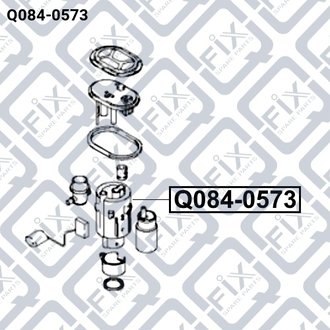 ФИЛЬТР ТОПЛИВНЫЙ HYUNDAI MATRIX 1.6i, 1.8i 01.07 Q-fix Q084-0573