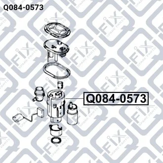 ФИЛЬТР ТОПЛИВНЫЙ HYUNDAI MATRIX 1.6i, 1.8i 01.07 Q-fix Q084-0573