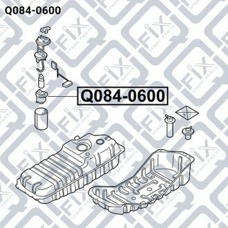 ФИЛЬТР ТОПЛИВНЫЙ KIA SOUL 09-/SORENTO 06- Q-fix Q084-0600 (фото 1)