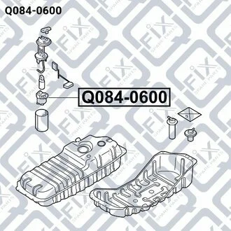 ФИЛЬТР ТОПЛИВНЫЙ KIA SOUL 09-/SORENTO 06- Q-fix Q084-0600
