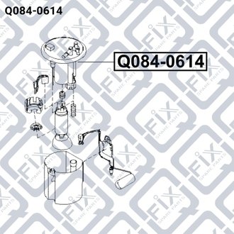 ФИЛЬТР ТОПЛИВНЫЙ SUBARU FORESTER 07-/IMPREZA 07-/LEGACY 03-09/OUTBACK 03-09 Q-fix Q084-0614