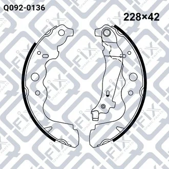 Кодолки гальмівні задні. Q-fix Q0920136 (фото 1)