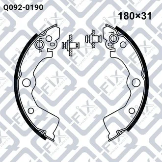 Колодки гальмівні барабанні Q-fix Q092-0190