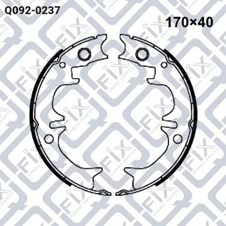 Колодки стоянкового гальма Q-fix Q0920237