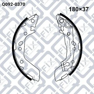 КОЛОДКИ ТОРМОЗНЫЕ БАРАБАННЫЕ Q-fix Q0920370