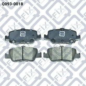 Колодки гальмівні дискові (задні) Q-fix Q093-0018