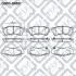 КОЛОДКИ ТОРМ ПЕРЕДН MAZDA 6 (GH) 1.8-2.5 2007- Q093-0089