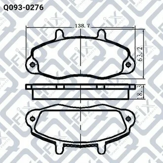 КОЛОДКИ ТОРМ ПЕРЕДН FORD TRANSIT 1991-2000 Q-fix Q0930276