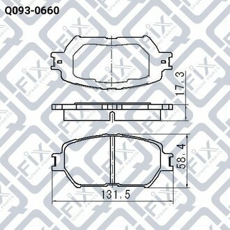 КОЛОДКИ ТОРМОЗНЫЕ ПЕРЕДНИЕ ДИСКОВЫЕ Q-fix Q0930660