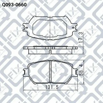 Колодки гальмові передні дискові Q-fix Q0930660
