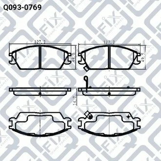 КОЛОДКИ ТОРМОЗНЫЕ ПЕРЕДНИЕ ДИСКОВЫЕ Q-fix Q0930769